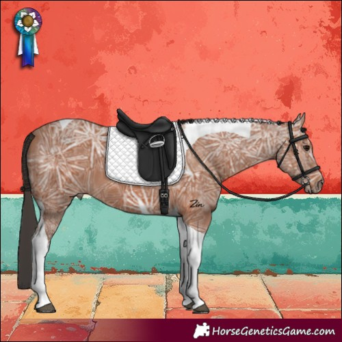 Horse Color:Bay Ice Tobiano