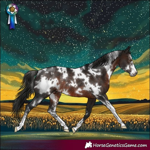 Horse Color:Gray White Spotted Brown Sabino Rabicano