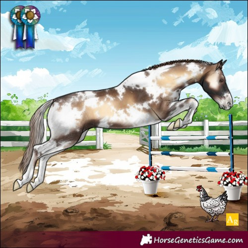Horse Color:White Spotted Liver Red Onyx 