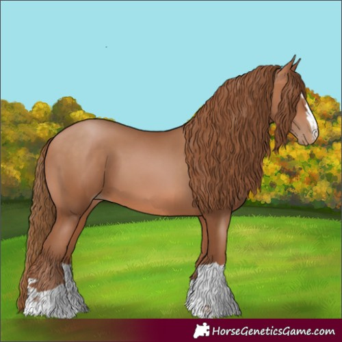 Horse Color:Brown Pearl 