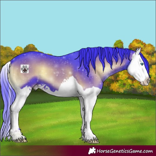 Horse Color:Watercolor Liver Red Onyx Splash