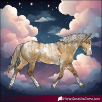 Horse Color:Powder White White Spotted Chocolate Palomino Dun