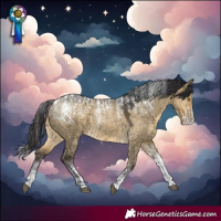 Horse Color:Powder White Buckskin Dun 