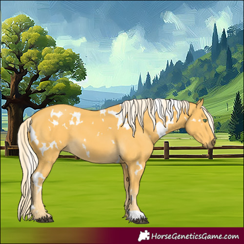 Horse Color:White Spotted Palomino 