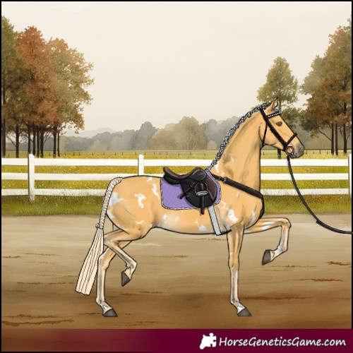 Horse Color:White Spotted Palomino 