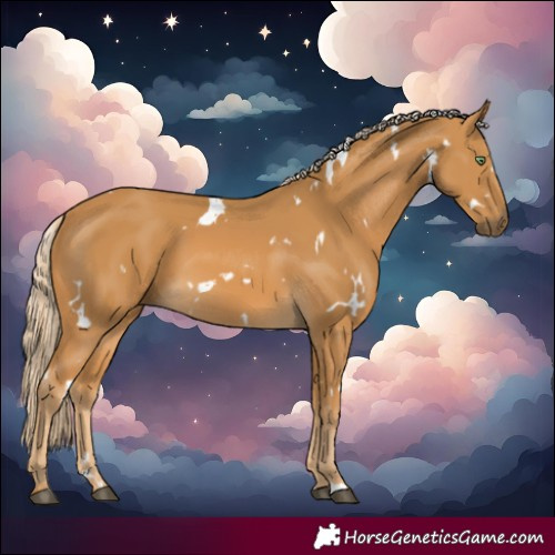 Horse Color:White Spotted Palomino