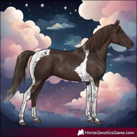 Horse Color:Liver Chestnut Tobiano 
