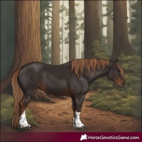 Horse Color:Liver Chestnut Tobiano