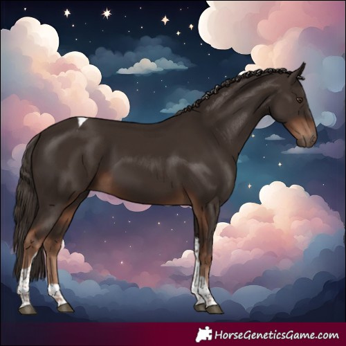 Horse Color:Liver Chestnut Tobiano 
