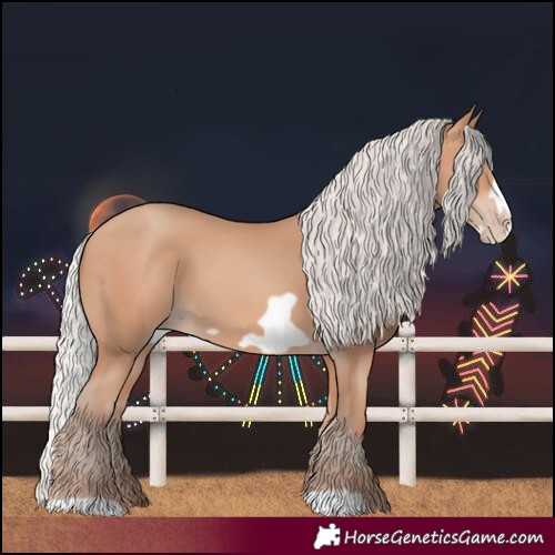 Horse Color:Silver Amber Champagne Frame 