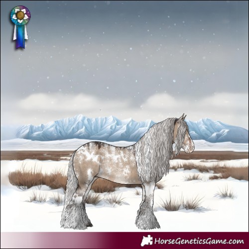 Horse Color:Powder White White Spotted Silver Brown Dun Rabicano 