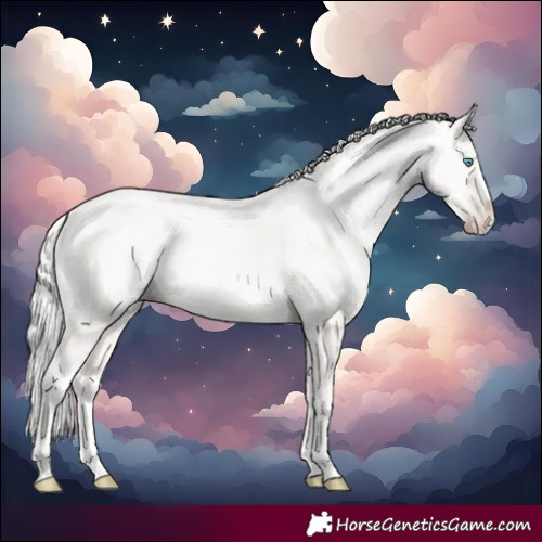 Horse Color:Cremello Splash  and Gold Cream Champagne Snowdrop Splash 