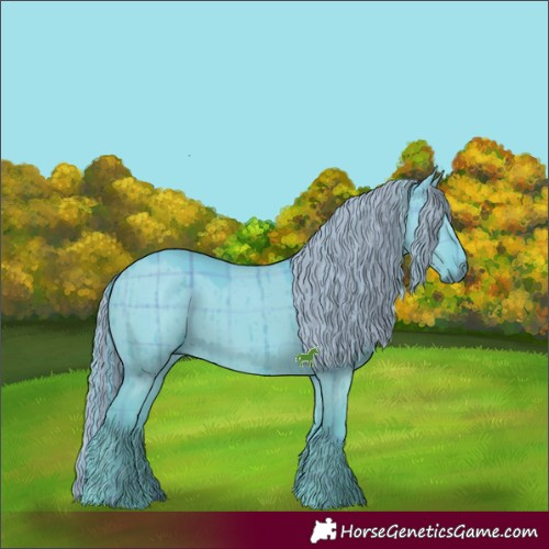 Horse Color:Painted Plaid Liver Red Dun Chinchilla Brindle