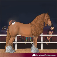 Horse Color:Chestnut Tobiano 