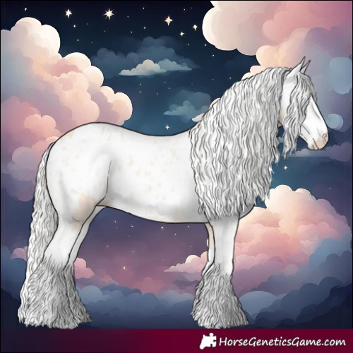 Horse Color:Cremello Splash and Cremello Splash Leopard