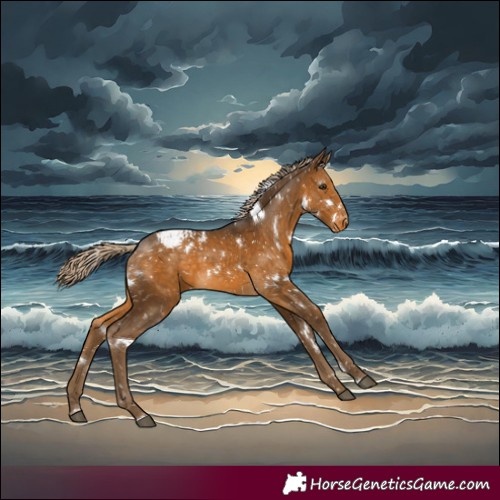 Horse Color:White Spotted Chocolate Palomino Appaloosa 