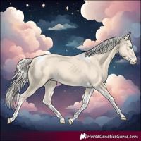 Horse Color:Cremello Tobiano