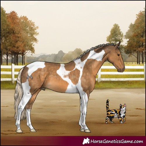 Horse Color:Chocolate Palomino Tobiano 