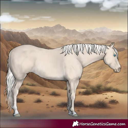 Horse Color:Cremello Tobiano
