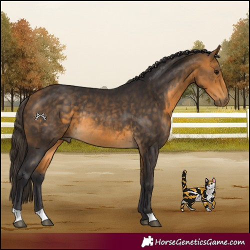 Horse Color:Buckskin Rabicano 
