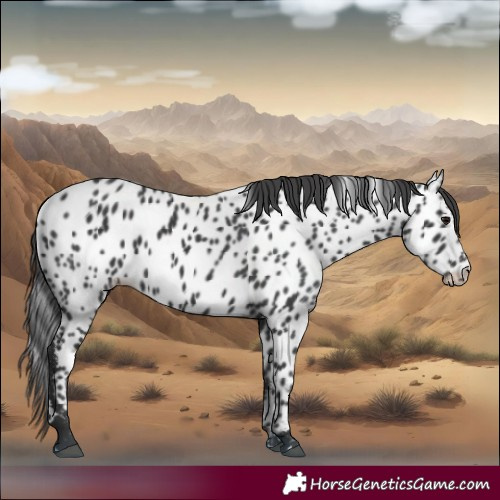 Horse Color:Black Appaloosa 