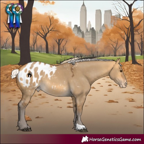 Horse Color:Silver Buckskin Dun Blanket