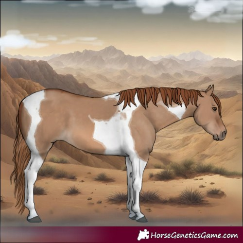 Horse Color:Red Dun Tobiano 