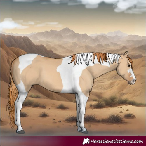 Horse Color:Red Dun Tobiano