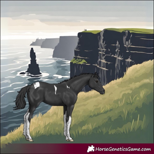 Horse Color:Black Tobiano 