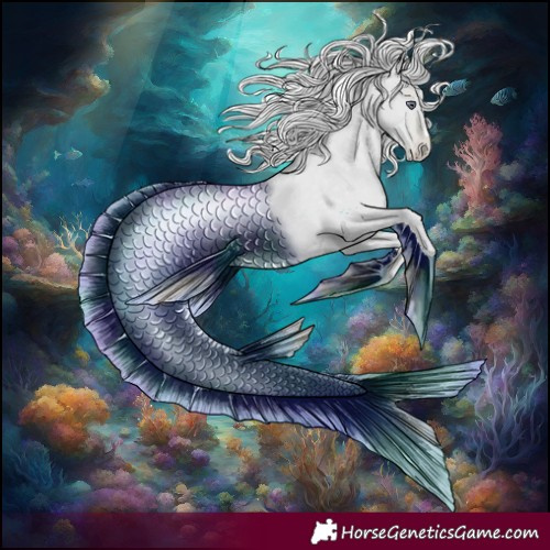 Horse Color:Silver Black Chinchilla Pearl Tobiano Frame