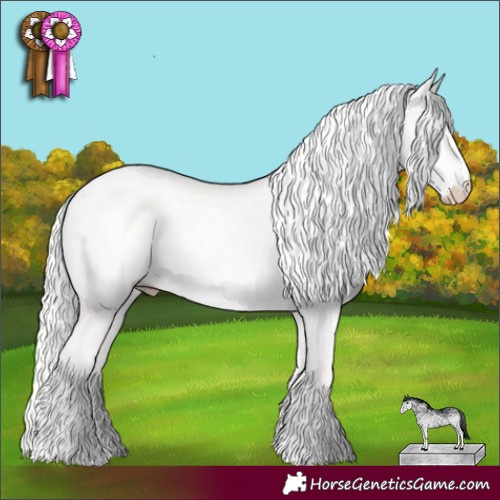 Horse Color:White Spotted Cremello Dun