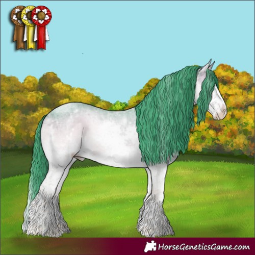 Horse Color:Watercolor White Spotted Brown Ice Onyx Sabino Splash 