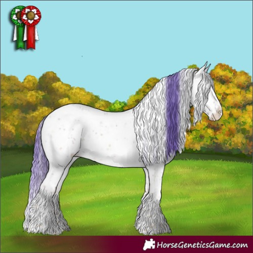 Horse Color:Watercolor Blue Onyx Ice Sabino Splash Appaloosa Rabicano 