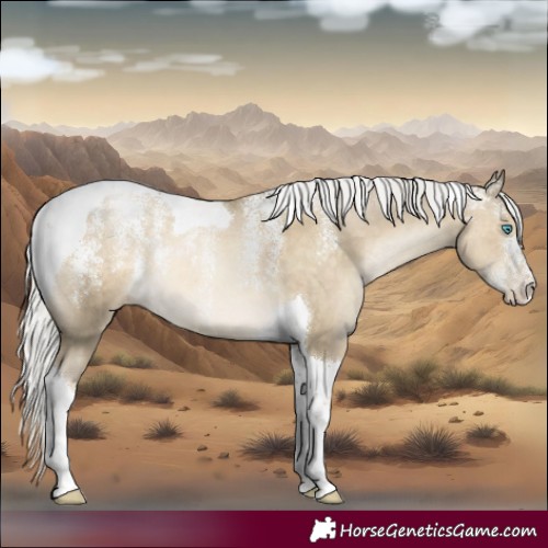 Horse Color:Powder White Silver Smoky Black Tobiano 