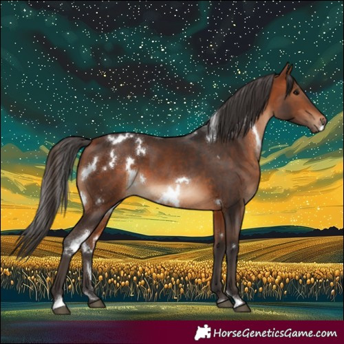 Horse Color:White Spotted Bay