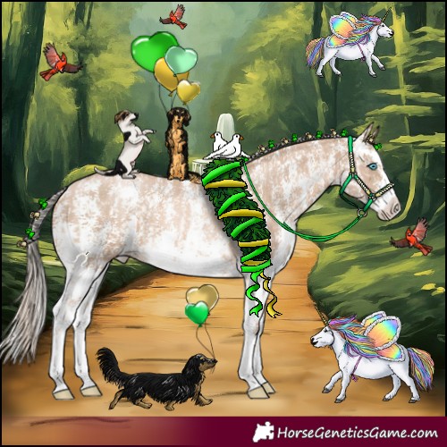Horse Color:Chocolate Palomino Pearl Sabino Appaloosa Rabicano and Chocolate Palomino Pearl Sabino Splash Appaloosa Rabicano