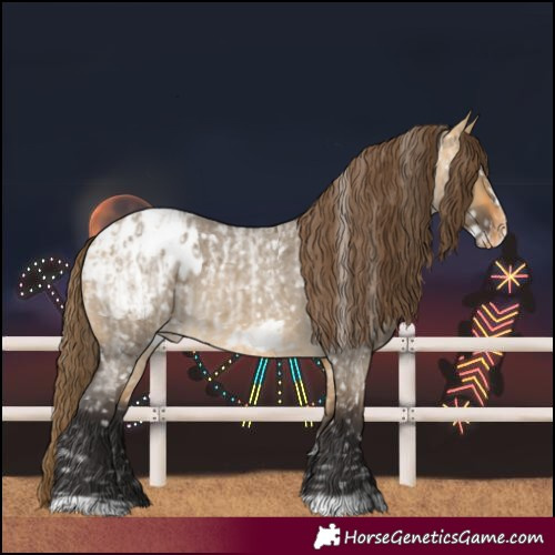 Horse Color:Buckskin Roan Dun Blanket  and Buckskin Roan Dun Frame Blanket 