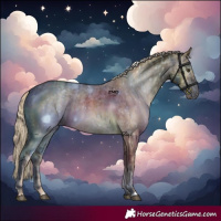 Horse Color:Chocolate Palomino Dun Snowflake Varnish and Gray Chocolate Palomino Dun Snowflake Varnish
