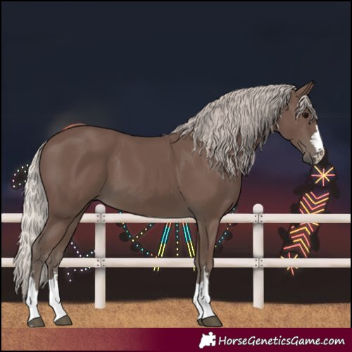 Horse Color:Silver Black 