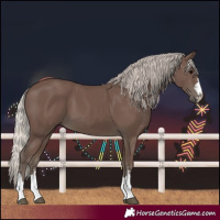 Horse Color:Silver Black 
