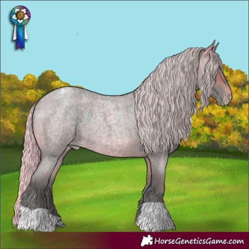 Horse Color:Watercolor Chocolate Silver Brown Roan Appaloosa 