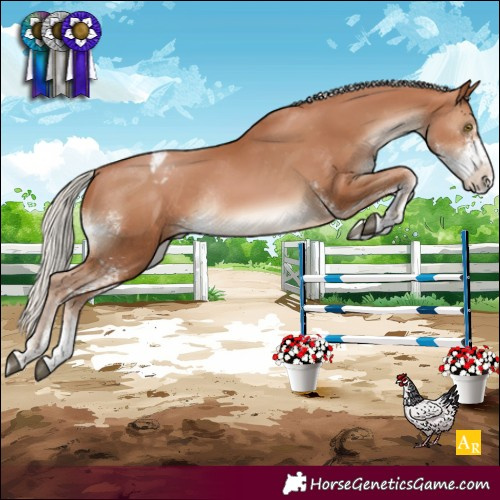 Horse Color:Silver Brown Pearl Sabino Appaloosa Rabicano