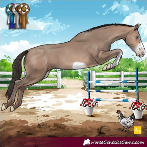 Horse Color:Sable Champagne Sabino Frame