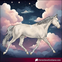 Horse Color:Cremello Tobiano