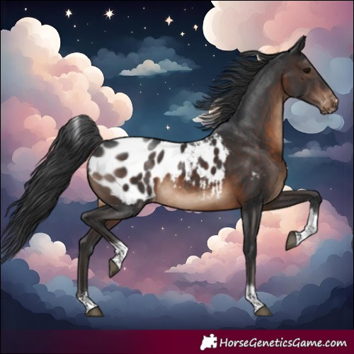 Horse Color:Brown Tobiano Blanket 