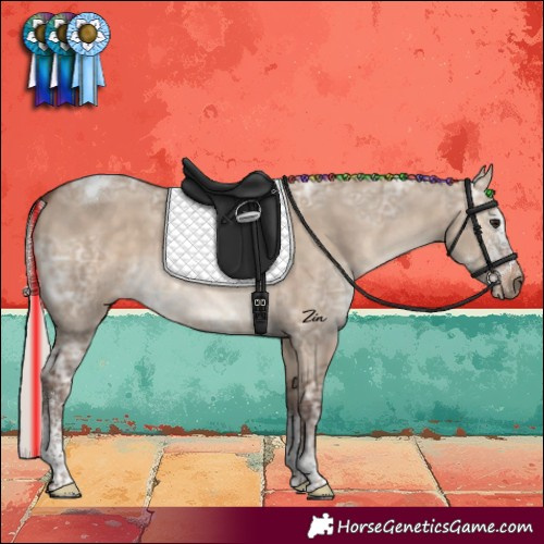 Horse Color:Painted Silver Brown Ice Dun Sabino Tobiano 