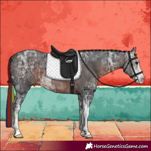 Horse Color:Painted Brown Ice Sabino 