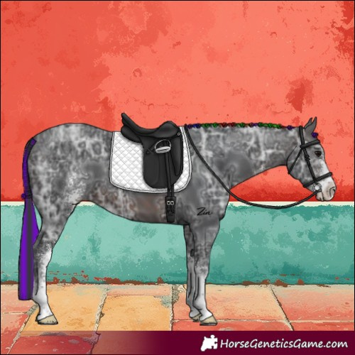 Horse Color:Painted Brown Ice Sabino 