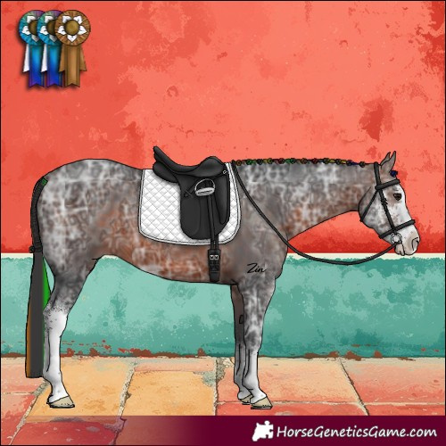 Horse Color:Painted Brown Ice Sabino 