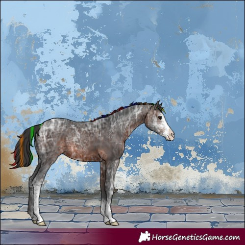 Horse Color:Painted Brown Ice Sabino 